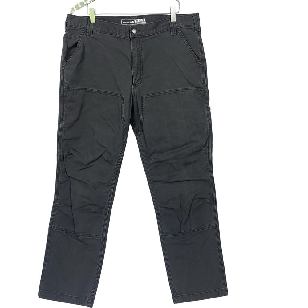 Carhartt Rugged Flex Pants Mens 38x31 Gray Double Front Carpenter Work BN2802